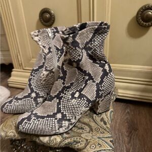 Steve Madden snakeskin boots